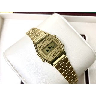 Đồng hồ casio nữ la690wga-9df máy pin dây kim loại