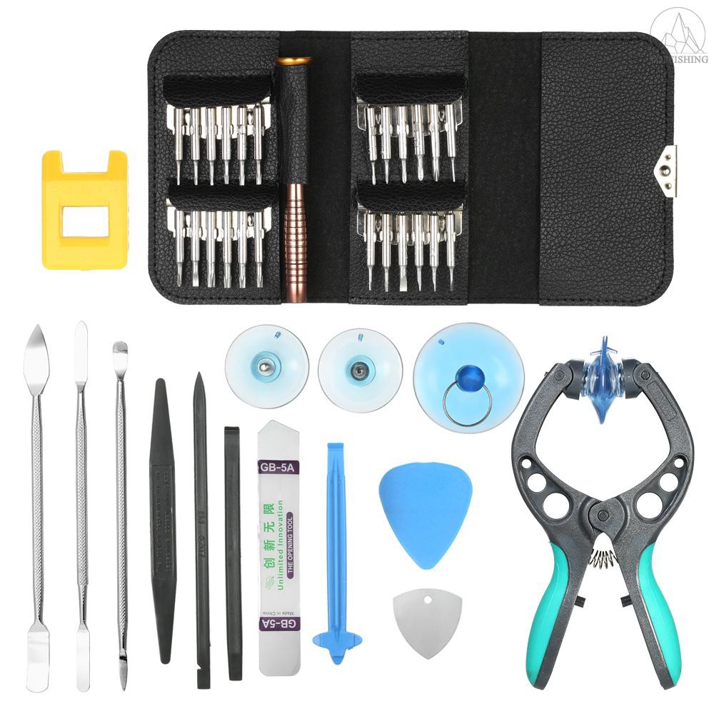 Tfh★DIY 38 in 1 Mobile Phone Screen Opening Pliers Repair Tools Kit Screwdriver Pry Disassemble Screwdrivers Fix Tool Se