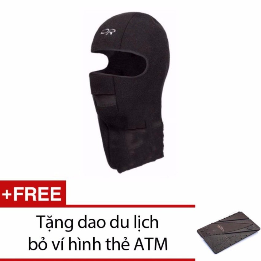 Khăn trùm đầu ninja hở mắt đi phượt + Tăng dao du lịch đa năng