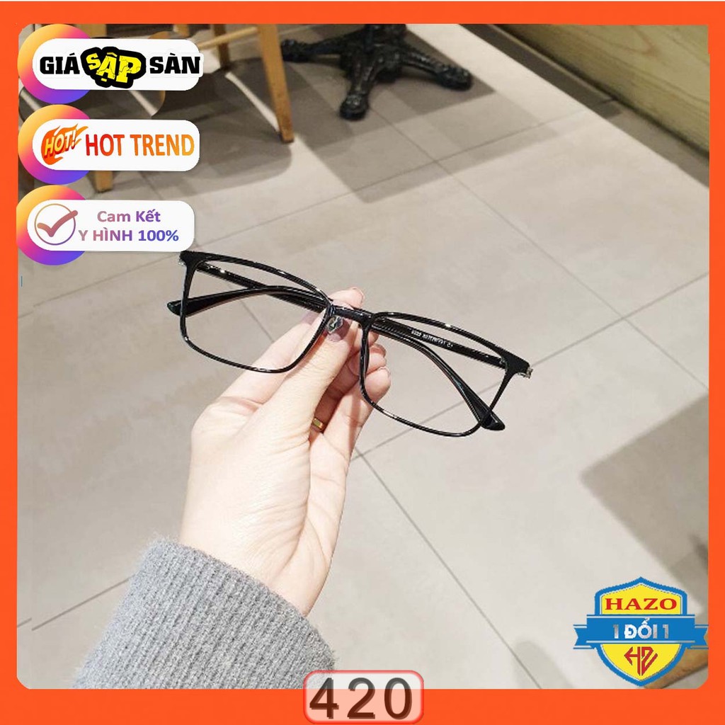 MẮT KÍNH GIẢ CẬN GỌNG DẺO HÀN QUỐC TR2222 K420 FORM VUÔNG CỰC ĐẸP | BigBuy360 - bigbuy360.vn