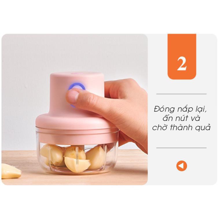 MÁY XAY TỎI PIN ĐA NĂNG 250ML