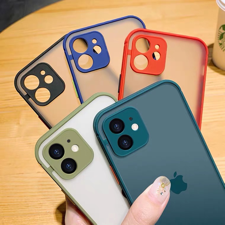 Ốp điện thoại bề mặt nhám chống sốc bảo vệ camera cho iPhone 12 Pro Max Mini | BigBuy360 - bigbuy360.vn