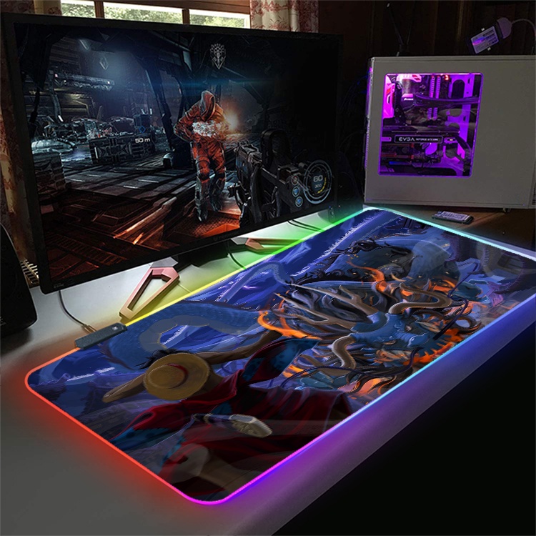 Tổng Hợp Lót Chuột, Pad Chuột LED RGB CUSTOM Size Lớn 80x30 - 90x40CM FUGEAR