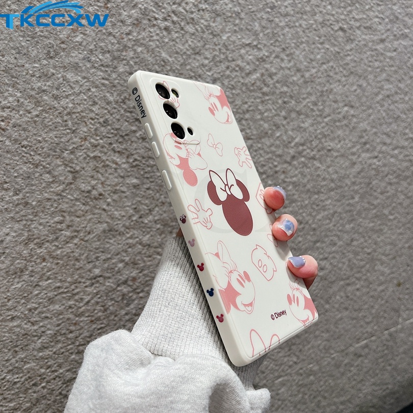 Ốp Điện Thoại TPU Hình Mickey Minnie Cho Samsung Galaxy S22 S21 S20 S10 Plus Note 20 S20 S21 S22 Ultra S20 S21 FE Note 10+