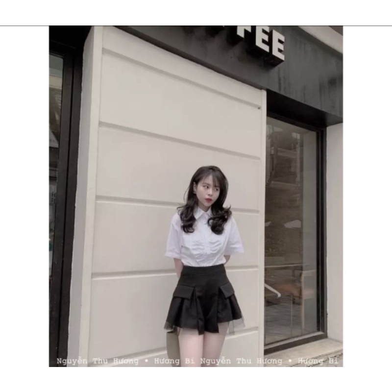 CHÂN VÁY PHỐI REN MỎNG XINH XLL1