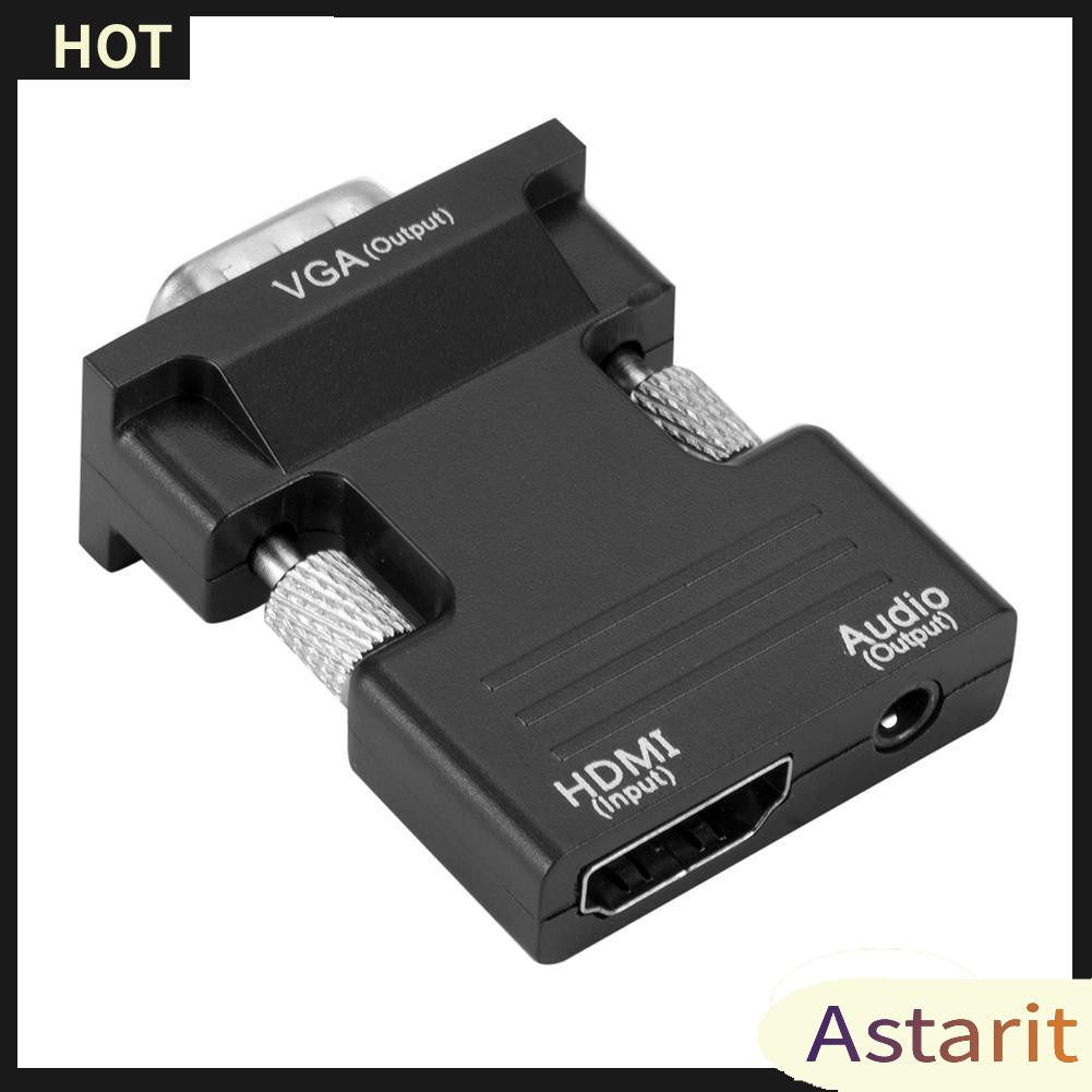 Đầu Chuyển Đổi HDMI Sang VGA Kèm Cáp Âm Thanh Với Đầu Ra Hỗ Trợ 1080P