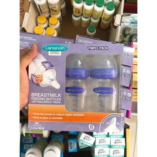 Set 3 bình sữa Lansinoh momma đủ size