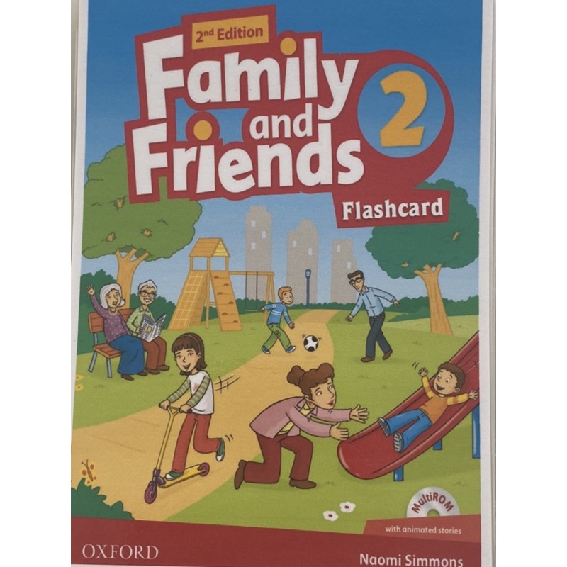 Flashcards  Tiếng Anh Family and Friends 2 -2nd -size A5-ép plastics