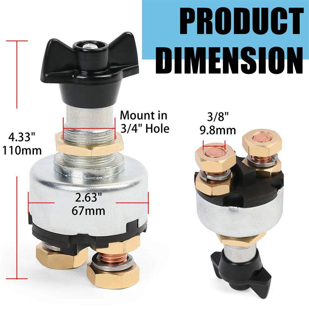 Bộ Công Tắc Ngắt Kết Nối Pin Xe Hơi RV ATV
