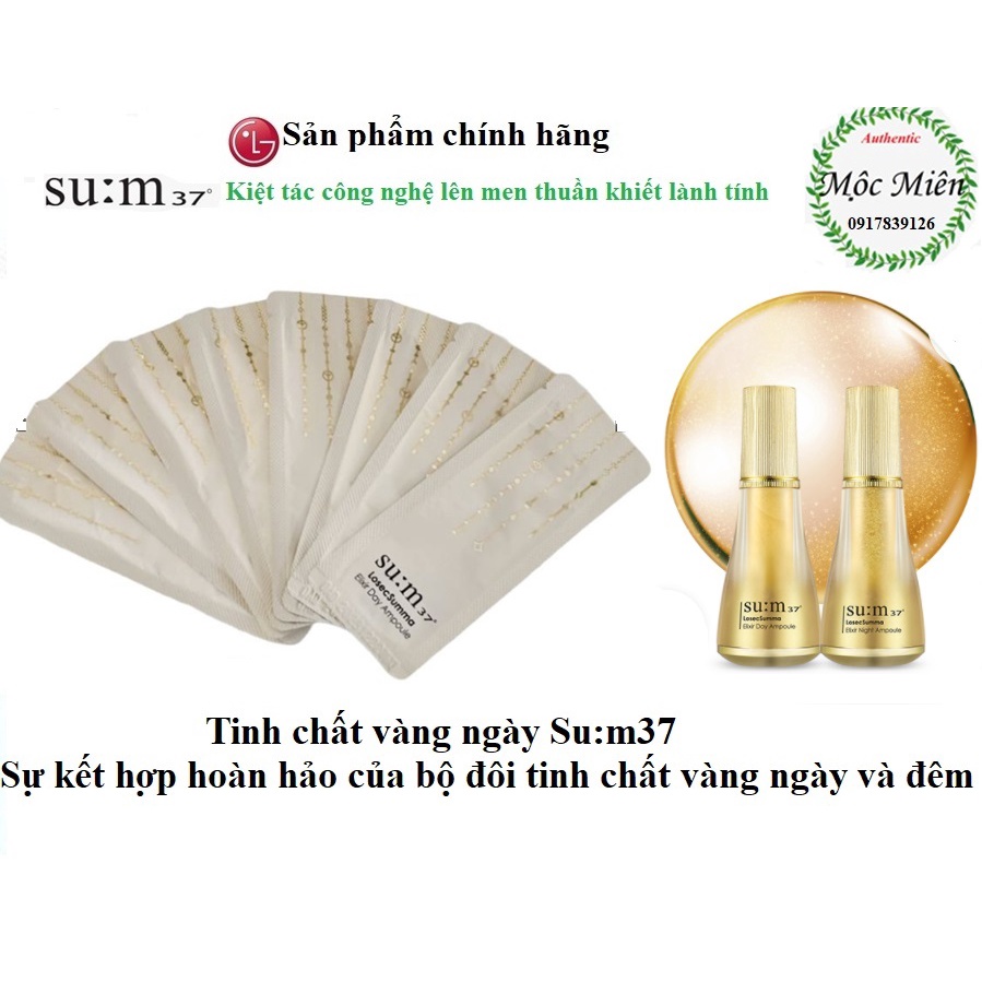 Combo 30, 60,120 gói Tinh chất vàng Sum ngày Su:m37 LosecSumma Elixir Day Ampoule