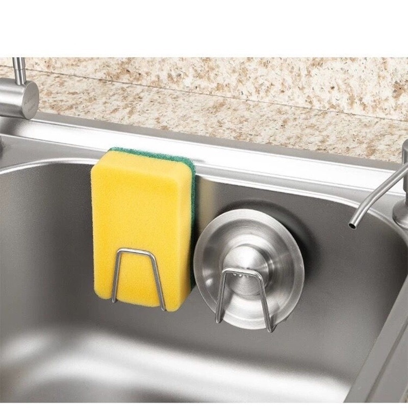 Giá Đựng Mút Rửa Chén Bằng Thép Không Gỉ Gắn Tường Tiện Dụng