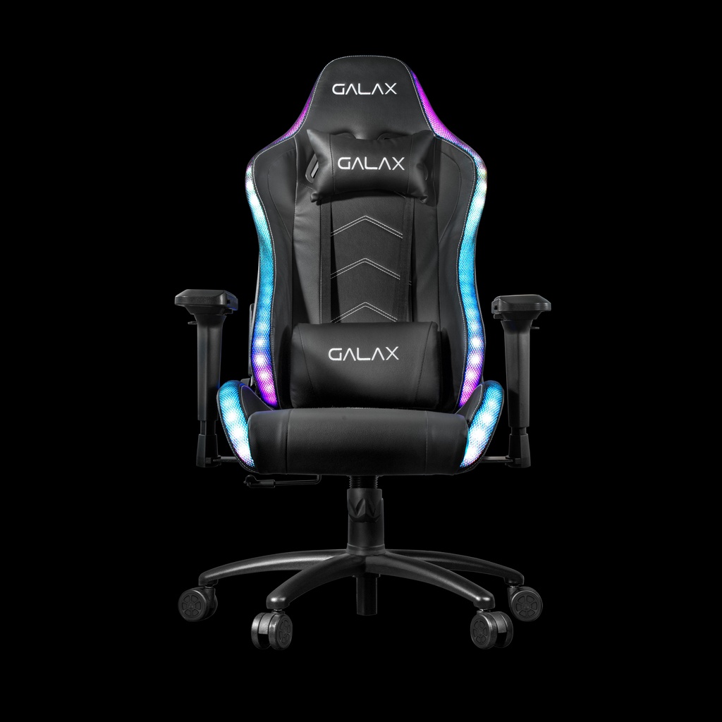 Ghế gaming GALAX Gaming Chair-01s Plus RGB Black - Xoay 360 độ, Led RGB - Bảo hành chính hãng 12 Tháng