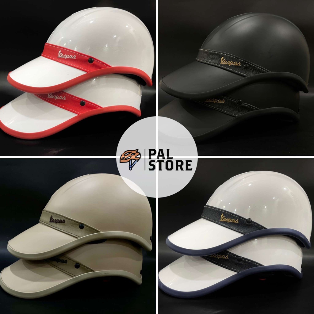 ❡☇ Nón Bảo Hiểm Kết Thời Trang Vespa - [Freeship]