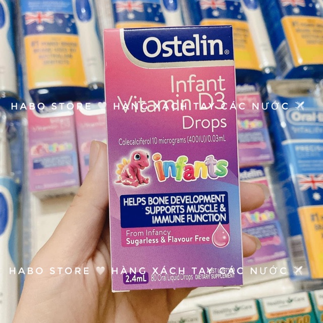 Vitamin D3 ostelin dành cho trẻ từ sơ sinh