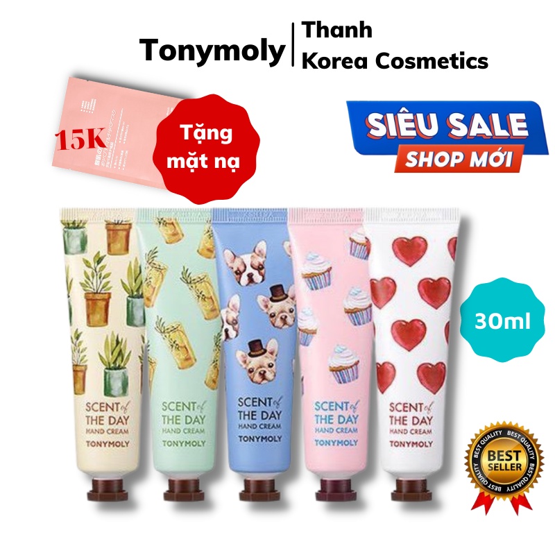Kem Dưỡng Da Tay TONYMOLY Sử Dụng Ngày Và Đêm,Làm Mềm Mịn, Dưỡng Ẩm Da Tay 30ml