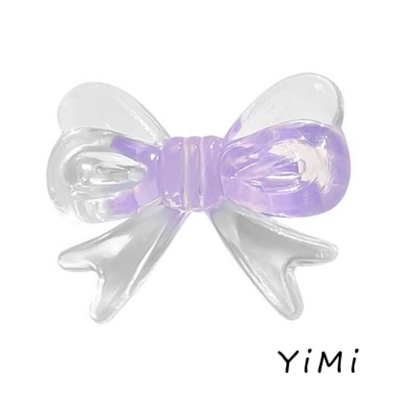 Kẹp Tóc Nơ Trong Suốt Nhiều Màu Thời Trang Hàn Quốc