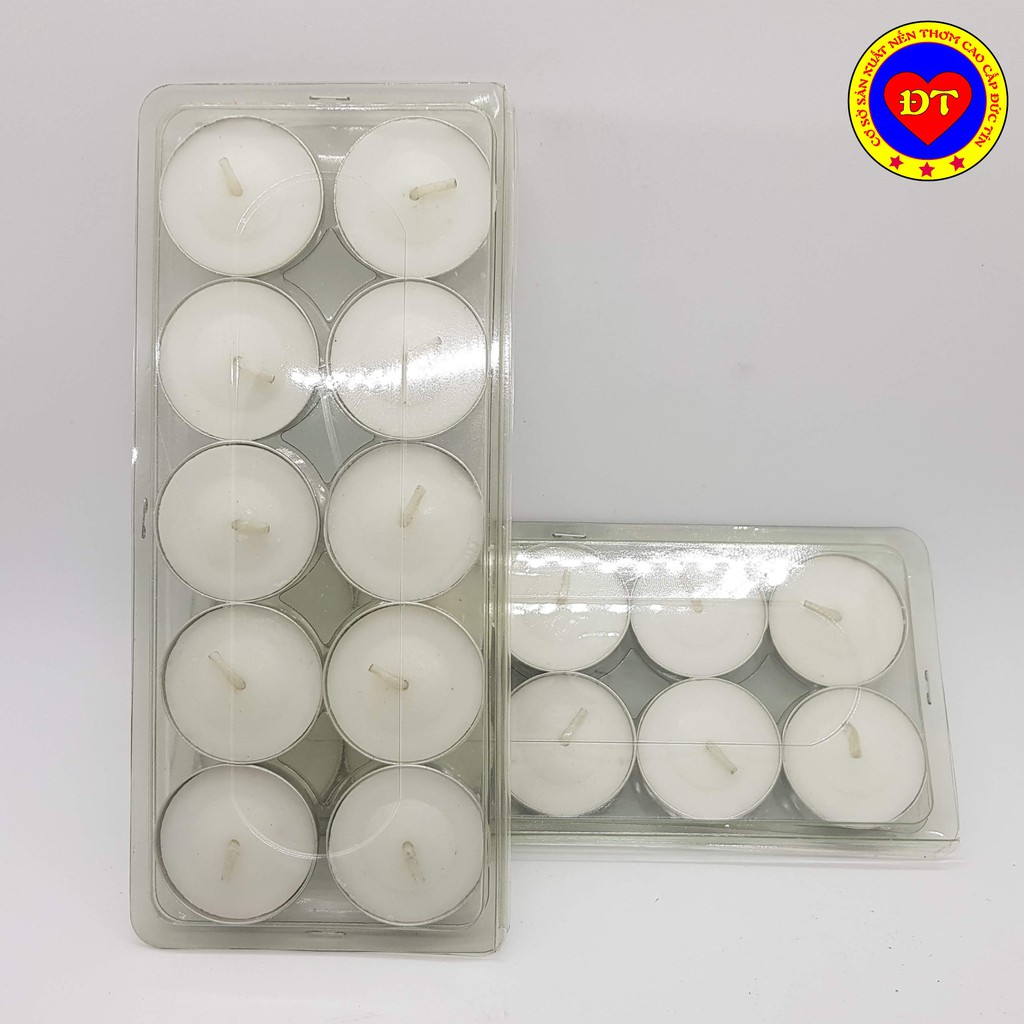 10 Nến tealight cháy 3h không khói không mùi cao cấp Đức Tín an toàn cho người sử dụng