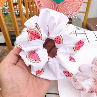 cột tóc họa tiết trái dưa hấu