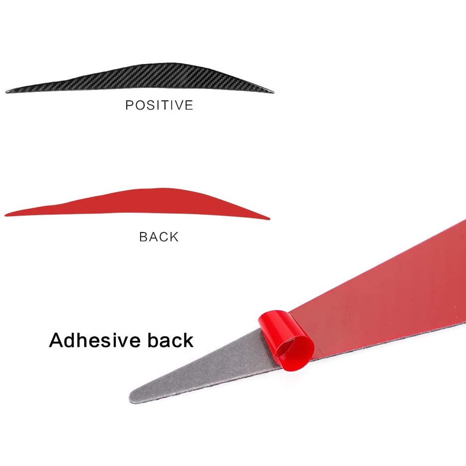 Miếng Dán Viền Đèn Pha / Mí Mắt Tự Động Họa Tiết Sợi Carbon Cho BMW 3 Series F30 F35 2013-2017