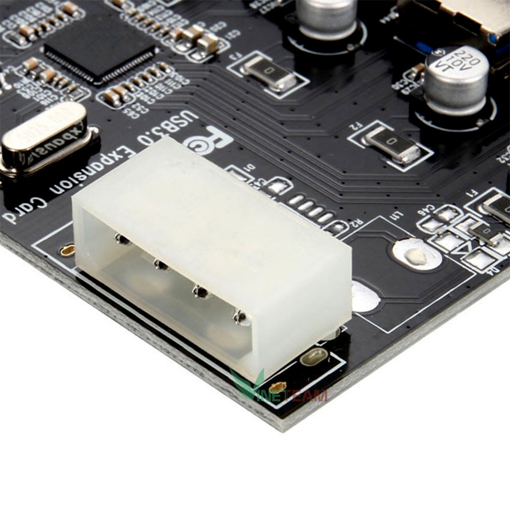 Card chuyển đổi Pcie to usb 3 0 4 port (Đen) -dc1050