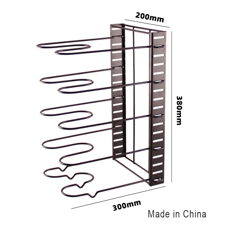 Kệ Để Xoong Nồi Nhiều Tầng, Giá Để Chảo Vung Nồi Dụng Cụ Nhà Bếp