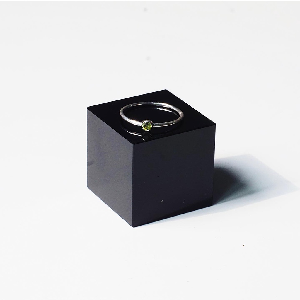 Nhẫn bạc 925 đính đá phong cách tối giản An Gem Quartz Ring