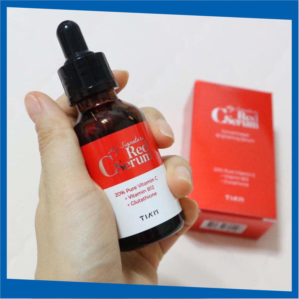 Tinh chất phục hồi dưỡng trắng sáng da, mờ vết thâm Tiam My Signature Red C Serum 30ml chính hãng