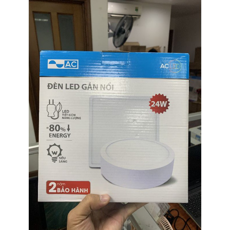 [Mã BMBAU50 giảm 7% đơn 99K] Đèn led tròn Ốp Nổi AC AD08C, nhiều công suất tuỳ chọn