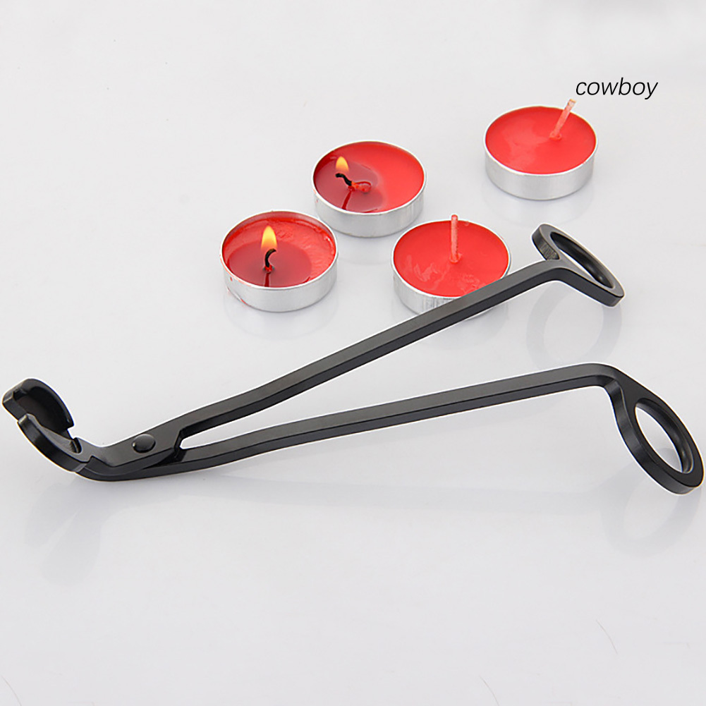 COW|Stainless Steel Candle Wick Trimmer Oil Lamp Trim Scissor Cutter Clipper Tool