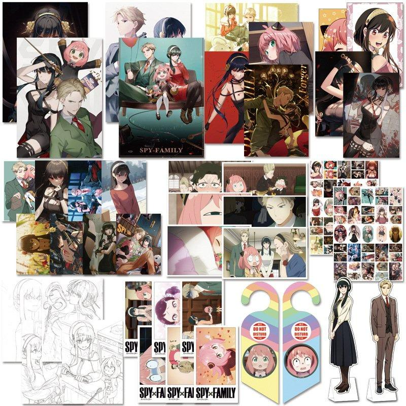 Combo quà tặng Spy x Family GIA ĐÌNH ĐIỆP VIÊN album anime manga chibi tranh ảnh postcard bookmark