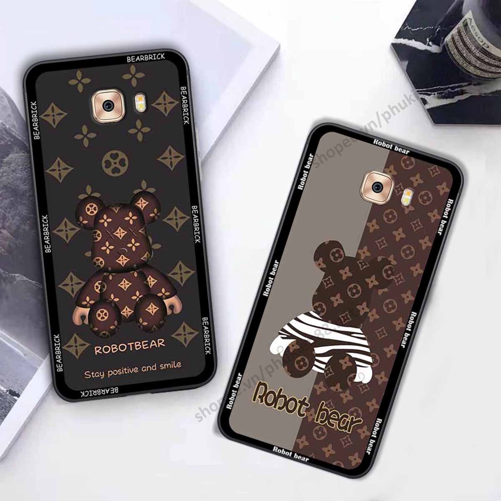 Ốp Samsung C9 Pro bear, k@ws thương hiệu phong cách ốp lưng thời trang cao cấp