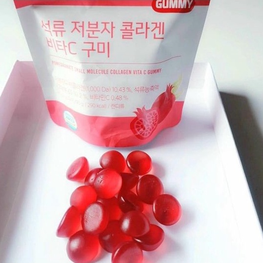 Kẹo dẻo collagen lựu và vitamin c boto gummy pomegranate low molecular - ảnh sản phẩm 3