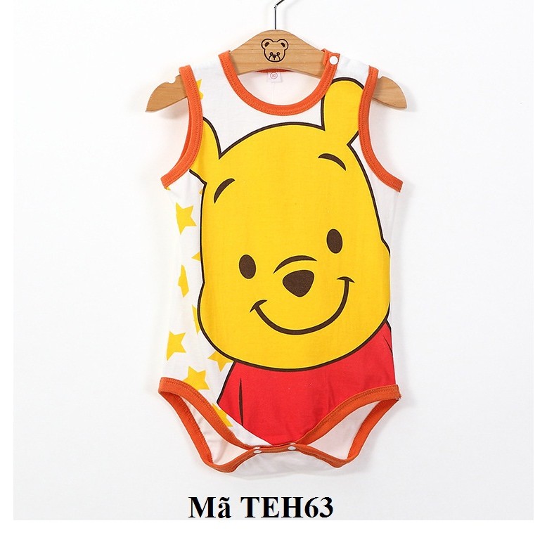 Bộ body liền hình gấu pooh dễ thương