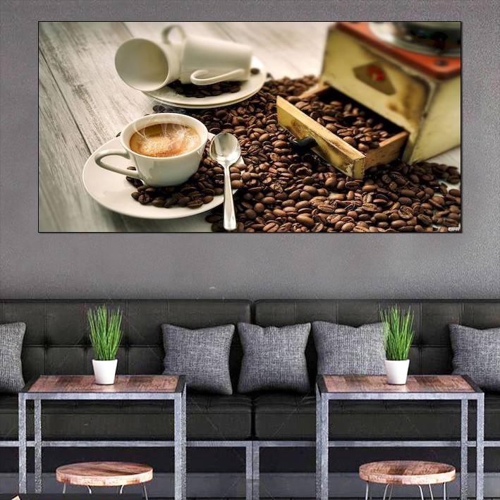 Decal trang trí - decal dán tường - tranh dán tường cà phê, quán, Coffee.. đẹp 70x100cm