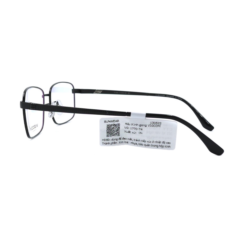 Gọng kính nam nữ thời trang Vigcom VG1770 T4 nhiều màu chính hãng, thiết kế dễ đeo bảo vệ mắt