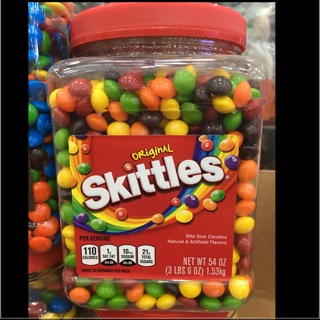 Kẹo vị trái cây tự nhiên SKITTLES 1,53kg Mỹ