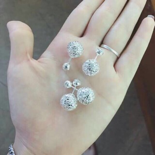 Bông tai dior bạc