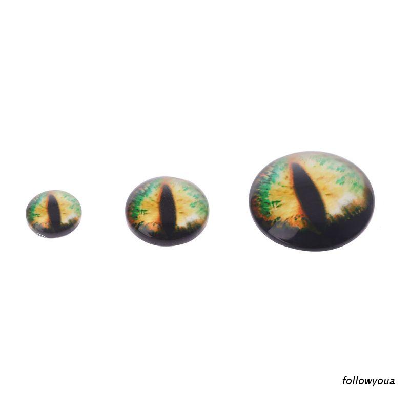 Set 10 Cặp Mắt Kính Hình Mắt Khủng Long 8/12/18mm Làm Đồ Thủ Công DIY