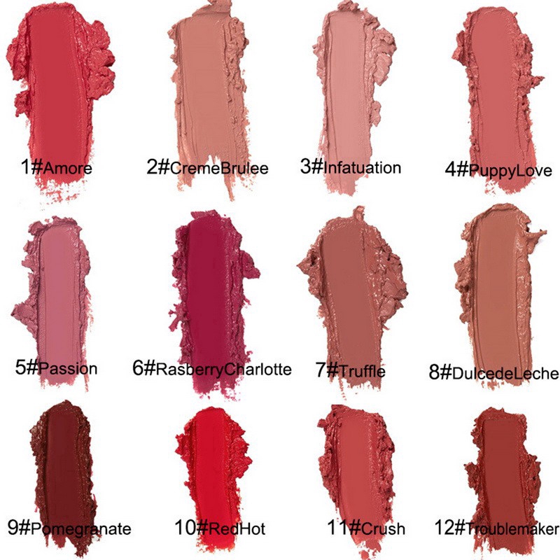 Creme Matte Lip Gloss Waterproof Vivid đầy màu sắc | BigBuy360 - bigbuy360.vn