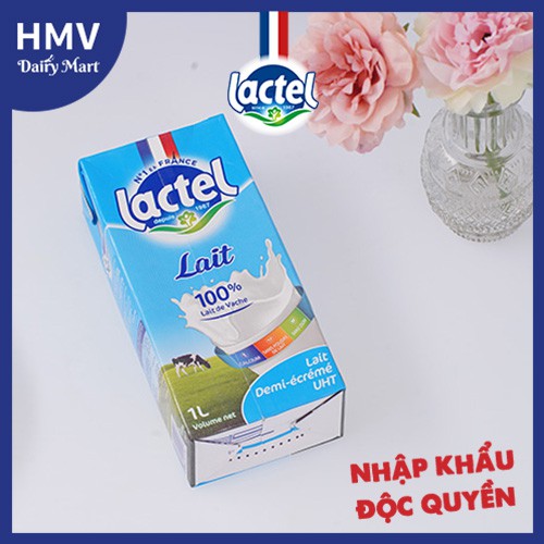 Sữa tươi tiệt trùng Lactel ít béo 1,5 Fat 1L, nhập khẩu