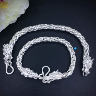 💥💥LẮC TAY NAM ĐẦU RỒNG BẠC TA NGUYÊN CHẤT
