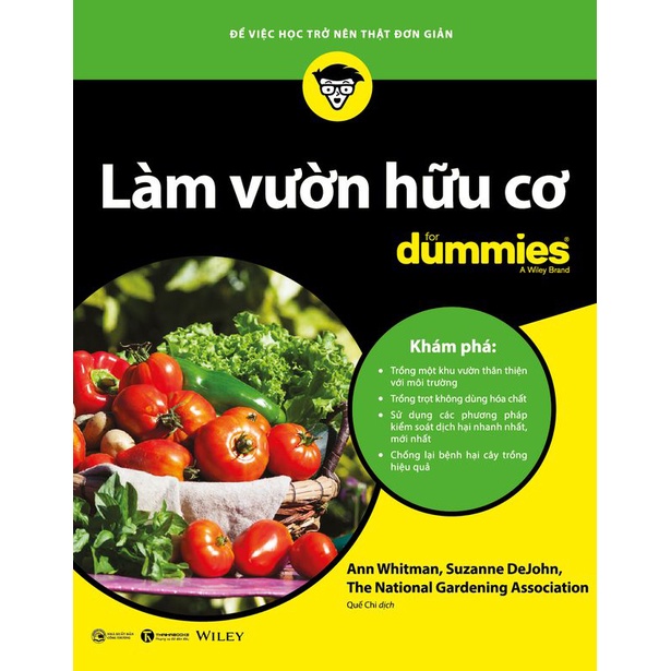 Sách Thái Hà - Làm Vườn Hữu Cơ For Dummies