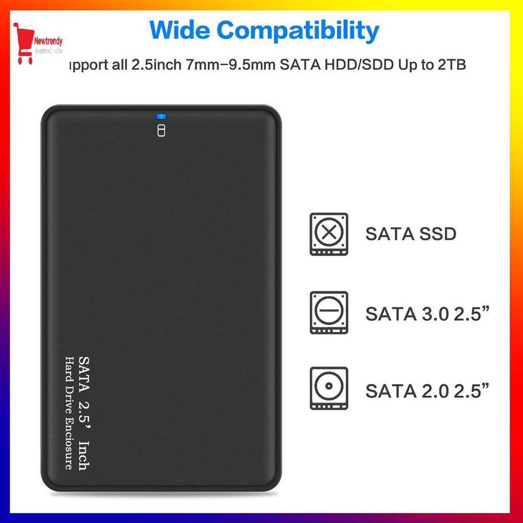 Vỏ Đựng Ổ Cứng Di Động (0601) (Promo) Hỗ Trợ 2tb Hdd Sata Sang Usb 3.0 Ssd Hdd | BigBuy360 - bigbuy360.vn