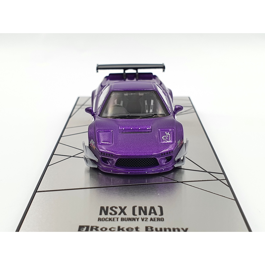 Xe Mô Hình NSX (NA) ROCKET BUNNY V2 AERO METALLIC PURPLE 1:64 INNO MODELS (Tím)