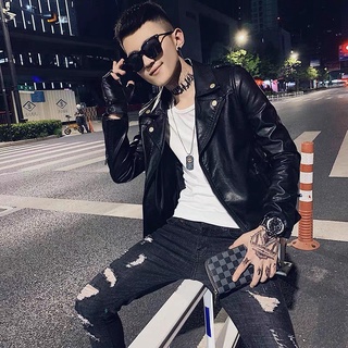 ÁO KHOÁC DA NAM BIKER CAO CẤP MẪU MỚI 2022