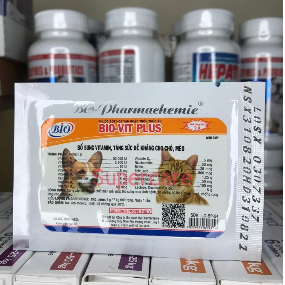 Biovit Plus 5Gr - Bổ Sung Vitamin & Tăng Đề Kháng Chó Mèo
