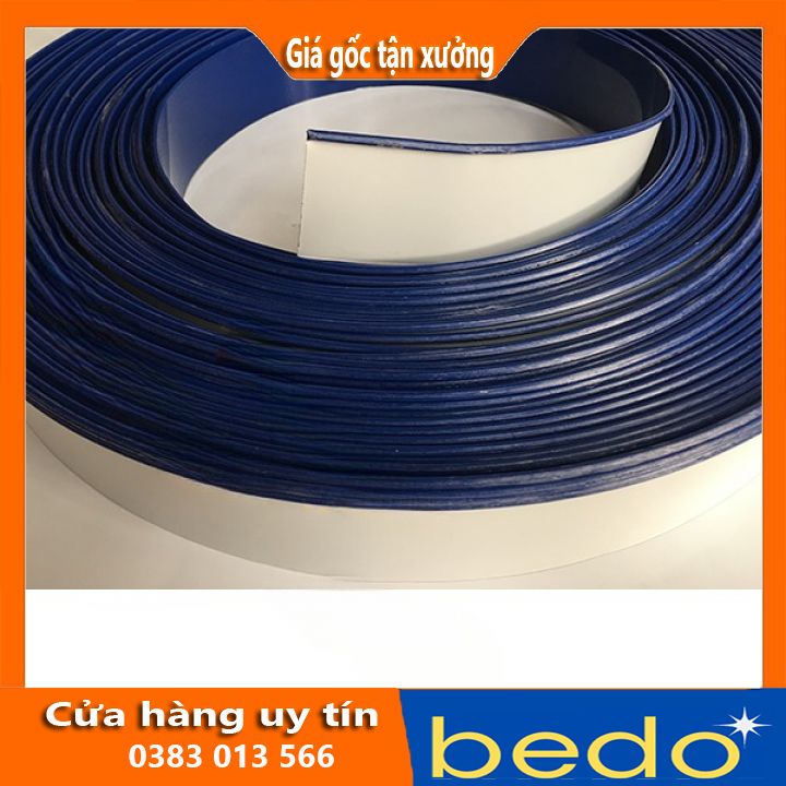 Gáy uốn chân chữ có gờ màu xanh dương