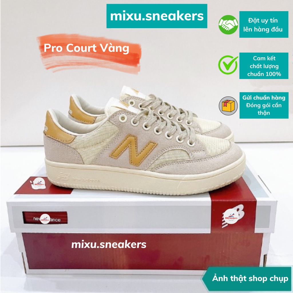{Sẵn} Giày NewB Pro bản chữ Vàng cực đẹp, hàng siu cấp, full box ( ảnh thật shop chụp )