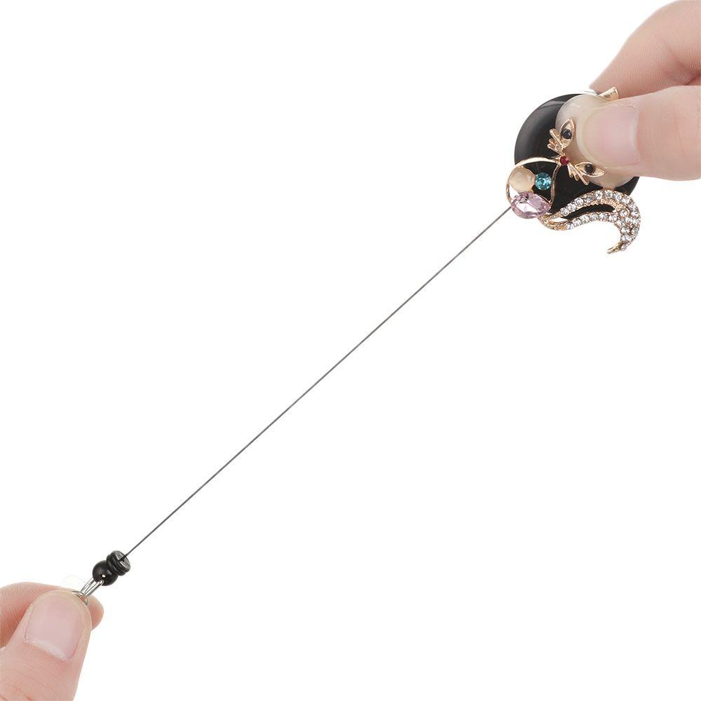 1 Móc Khóa Kẹp Bảng Tên/Thẻ ID Họa Tiết Bướm Thời Trang