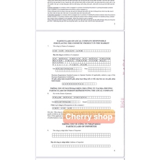 Kem bảo xinh đủ giấy công bố